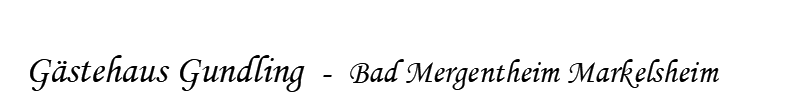 Gästehaus Gundling - Bad Mergentheim Markelsheim